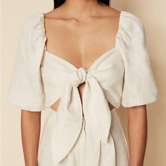 FAITHFULL THE BRAND | NWT! Idrissy Top in Plain Sand Size: 10 - Picture 2 of 7